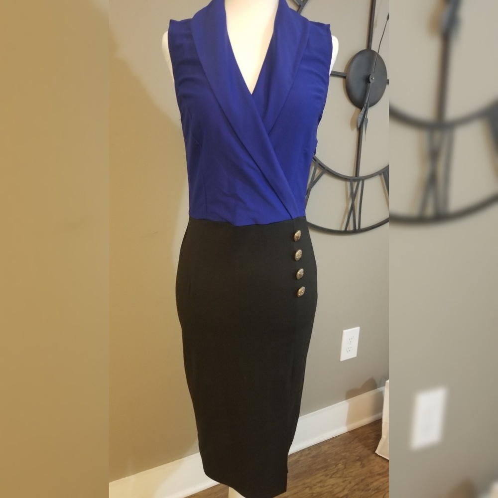 Retro v-neck dress